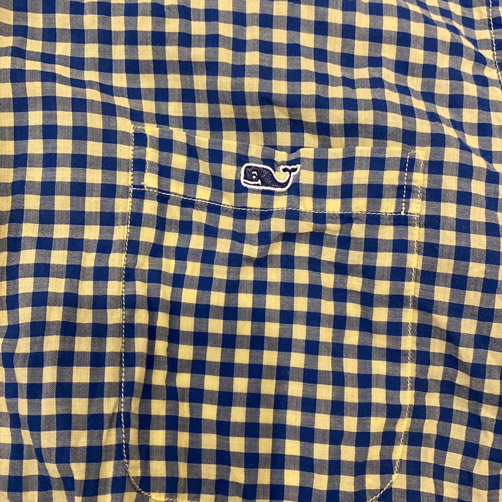 Checkered Ling Sleeve Button Down Vineyard Vines - image 2